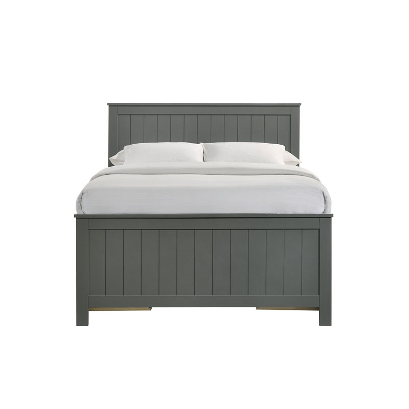 Picket House Furnishings Santino Full Captains Bed in Gray