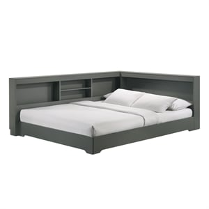 Picket House Furnishings Santino Full Corner Bed in Grey