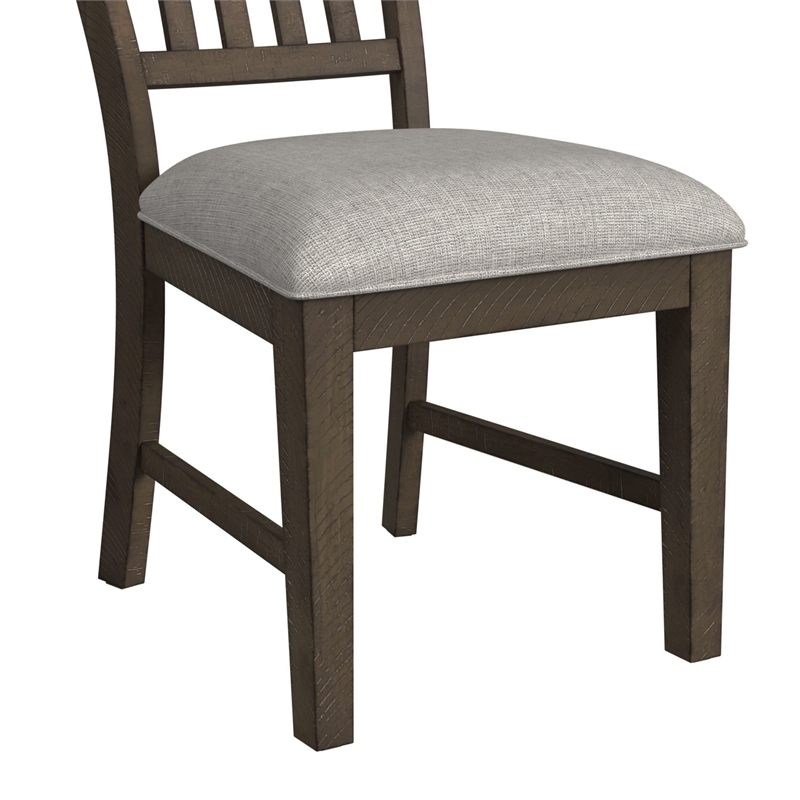 Picket House Furnishings Marietta 7PC Standard Height Dining Set in Medium Brown