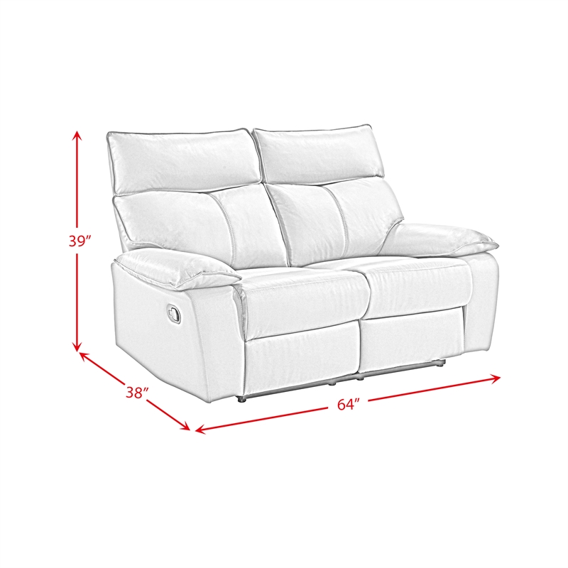 Picket House Furnishings Murray Motion Loveseat in Aviarah Gray