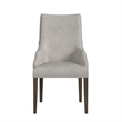 Picket House Furnishings Marietta Dining Host Chair Set - Gray Fabric in Brown