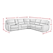 Picket House Furnishings Cutlass 6PC Sectional Set in Texas Granite