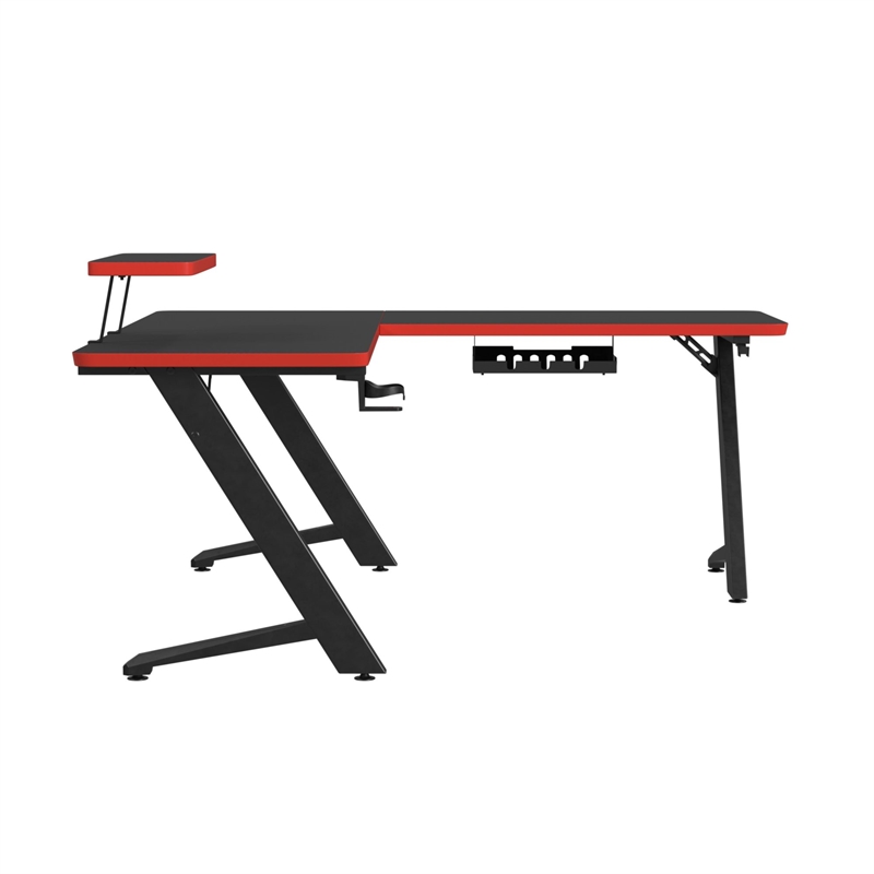 Picket House Furnishings Vertex L shape Desk in Black