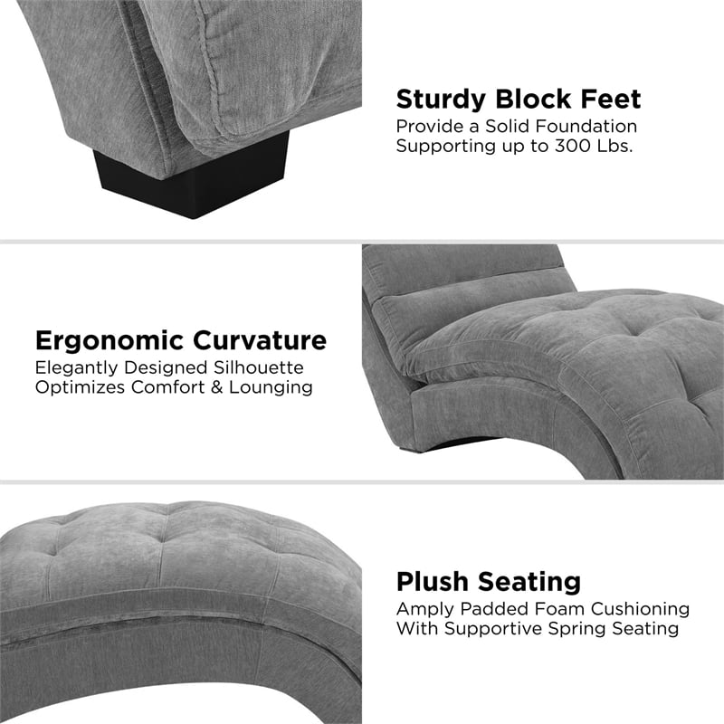 Picket House Furnishings Nicky Chaise (K/D) In Amigo Granite