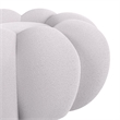 Picket House Furnishings Pumpkin Swivel Chair and Ottoman in Gray