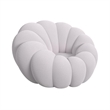Picket House Furnishings Pumpkin Swivel Chair and Ottoman in Gray