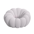 Picket House Furnishings Pumpkin Swivel Chair and Ottoman in Gray
