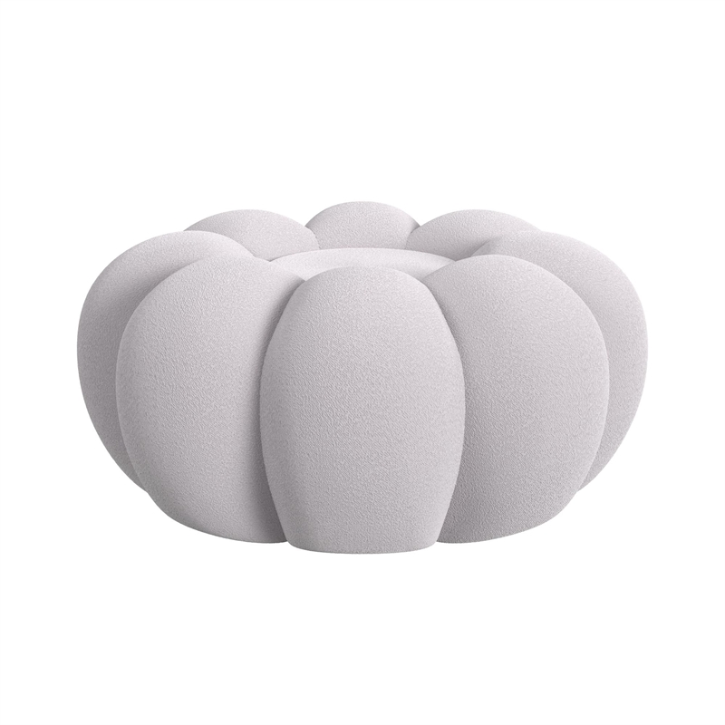 Picket House Furnishings Pumpkin Swivel Chair and Ottoman in Gray