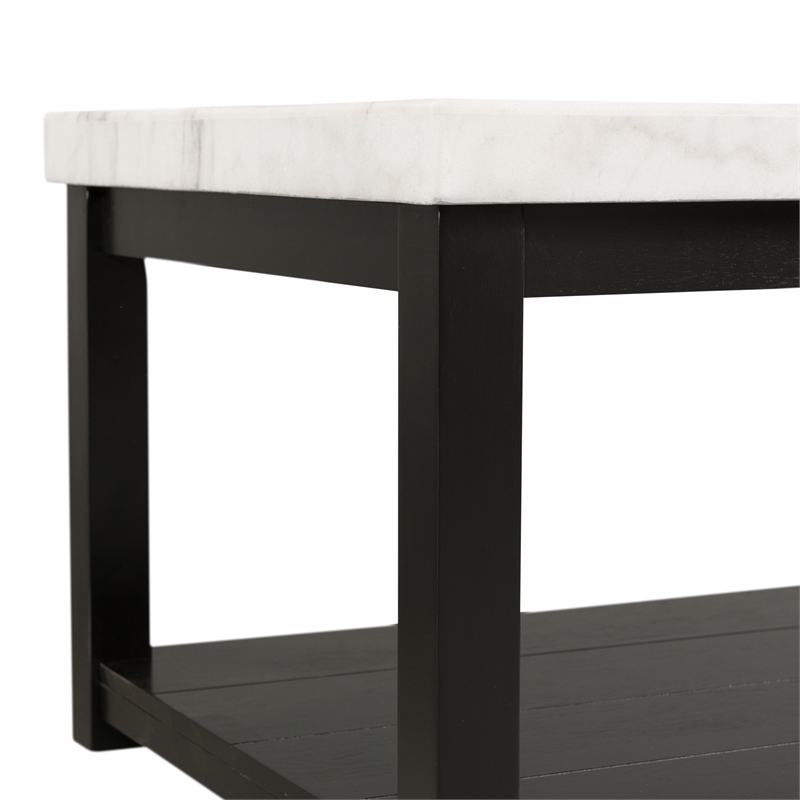 Picket House Furnishings Evie w/ White Top - Rectangular Coffee Table W/Casters