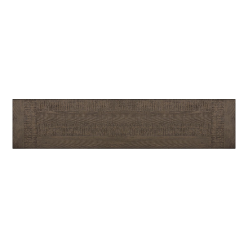 Picket House Furnishings Marietta Dining Bench - Metal Bar cross in Brown