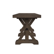 Picket House Furnishings Marietta Dining Bench - Metal Bar cross in Brown