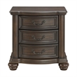 Rosalinda 2-Drawer Nightstand with USB in Mahogany