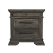 Hyde 3-Drawer Nightstand in Charcoal