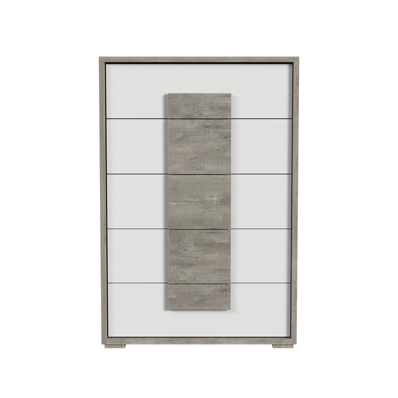 Picket House Furnishings Vega 5 Drawer Chest in Dual Tone