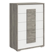 Picket House Furnishings Vega 5 Drawer Chest in Dual Tone