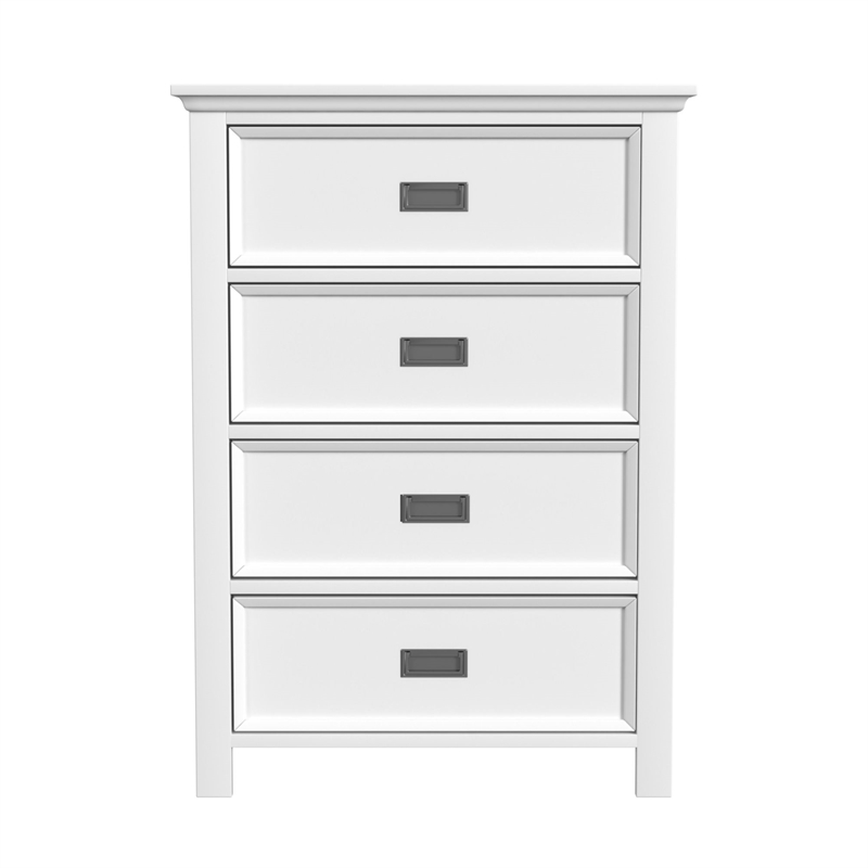 Brooklyn Kids 4-Drawer Chest in White
