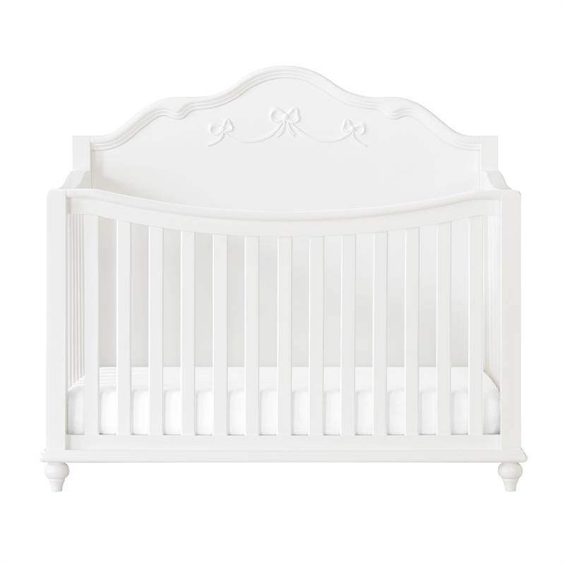 Annie Crib with Guardrails in White