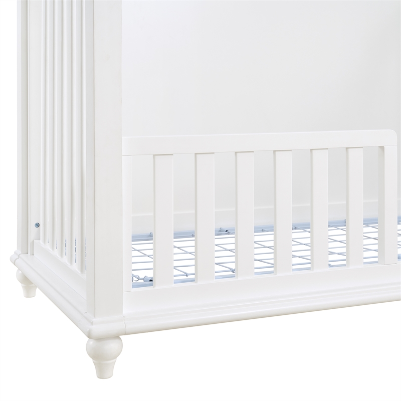 Annie Crib with Guardrails in White
