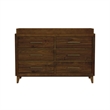 Picket House Furnishings Riley Solid Wood Dresser and Topper in Walnut