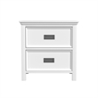 Brooklyn Kids 2-Drawer Nightstand with USB in White