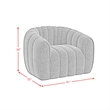 Picket House Furnishings Stacy Swivel Chair in Ching Hunter Green