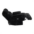 Picket House Furnishings Merrick Motion Recliner in Masis Black