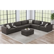 Picket House Furnishings Harleigh Storage Ottoman in Palmer Plus Ash