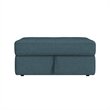 Picket House Furnishings Harleigh Storage Ottoman in Palmer Plus Teal