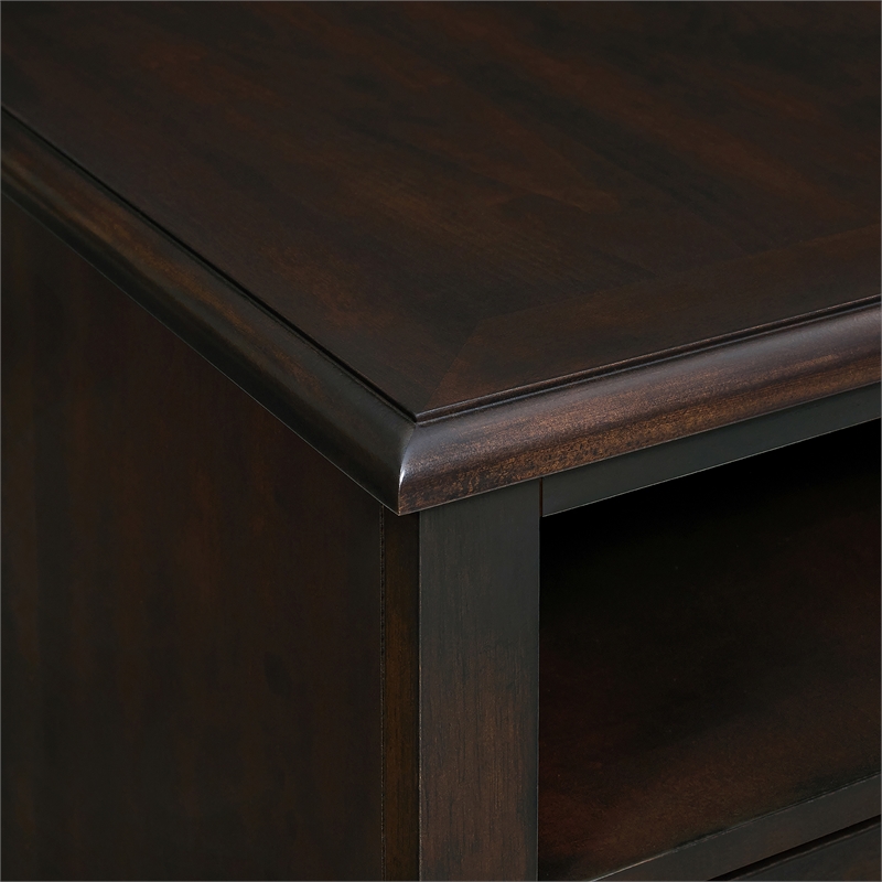 Picket House Furnishings Chad Chairside Table with USB in Cherry