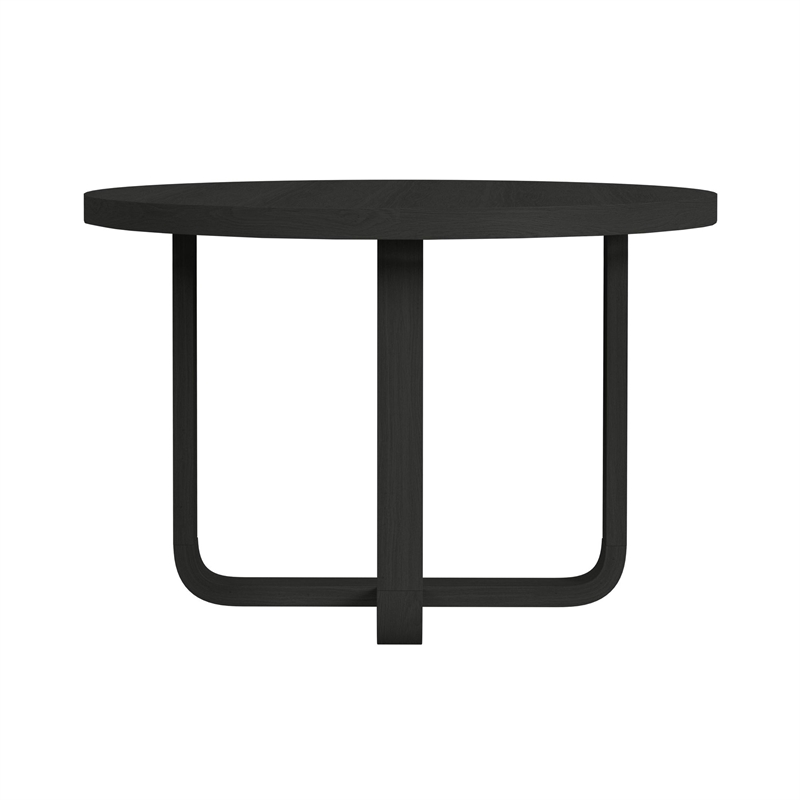 Picket House Furnishings Woodridge  Round Dining Table in Black with Grain