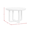 Picket House Furnishings Woodridge  Round Dining Table in Black with Grain