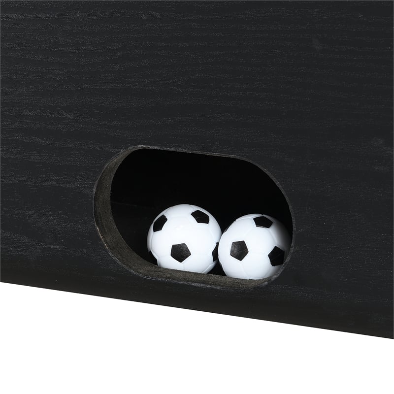 Picket House Furnishings Lacy Indoor Foosball with LED in Black (3A Packing)
