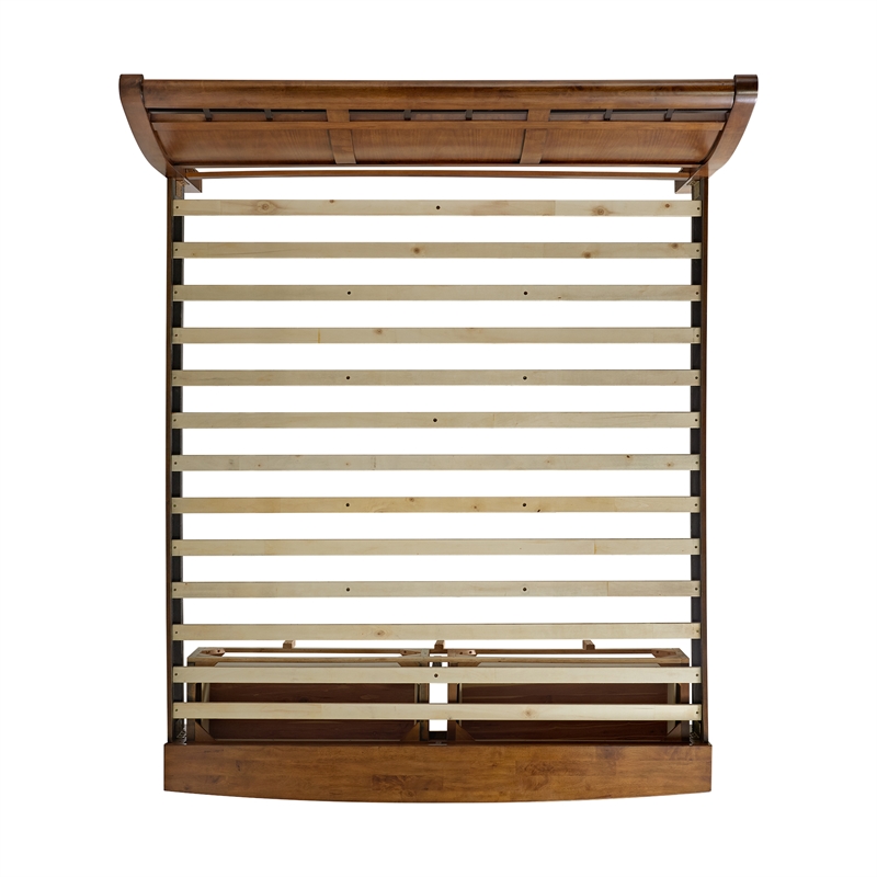 Joseph King Sleigh Storage 5PC Bedroom Set in Chestnut