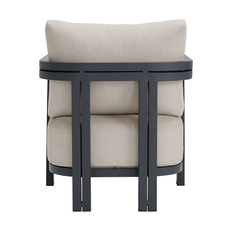 Fresca Chair Dark Grey and Olefin Beige (2 Per Carton)