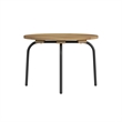 Lilly Outdoor Seating 4PC Set Black Natural and Olefin Beige