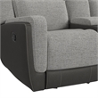 Viper  Motion Glider Loveseat with Console in Rancho Grey