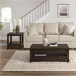 Chad 2PCOccasional Table Set inCherry Rectangular Lift Top Coffee and End Tables