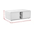 Nebula  Smart Coffee Table with Cooler and Speaker in Black