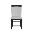 Pinnacle Counter Side Chair with Light Grey Fabric in Charcoal (2 Per Carton)