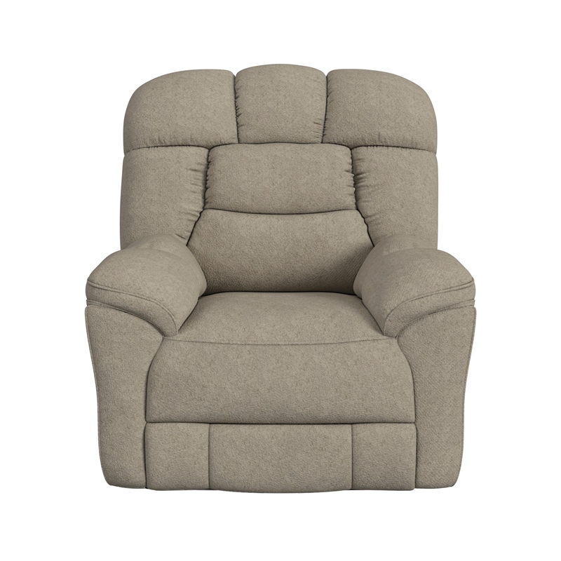Picket House Furnishings Roy P3 Recliner zero gravity memory foam in Bama Toast