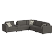 Harleigh 7PC Living Room Set in Palmer Plus Ash