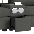 Harleigh 8PC Living Room Set in Palmer Plus Ash with Media Console