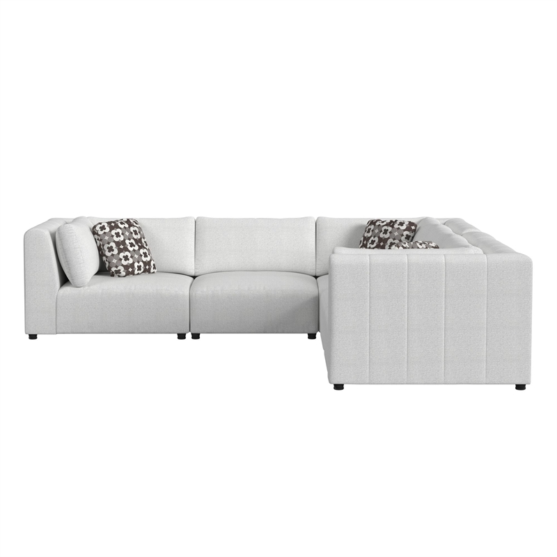 Picket House Furnishings Frida 5PC Modular Set in Olefin Beige