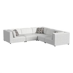 Picket House Furnishings Frida 5PC Modular Set in Olefin Beige