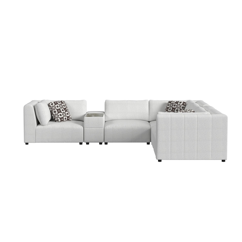 Picket House Furnishings Frida 6PC Modular Set in Olefin Beige
