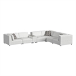 Picket House Furnishings Frida 7PC Modular Set in Olefin Beige with Pillows