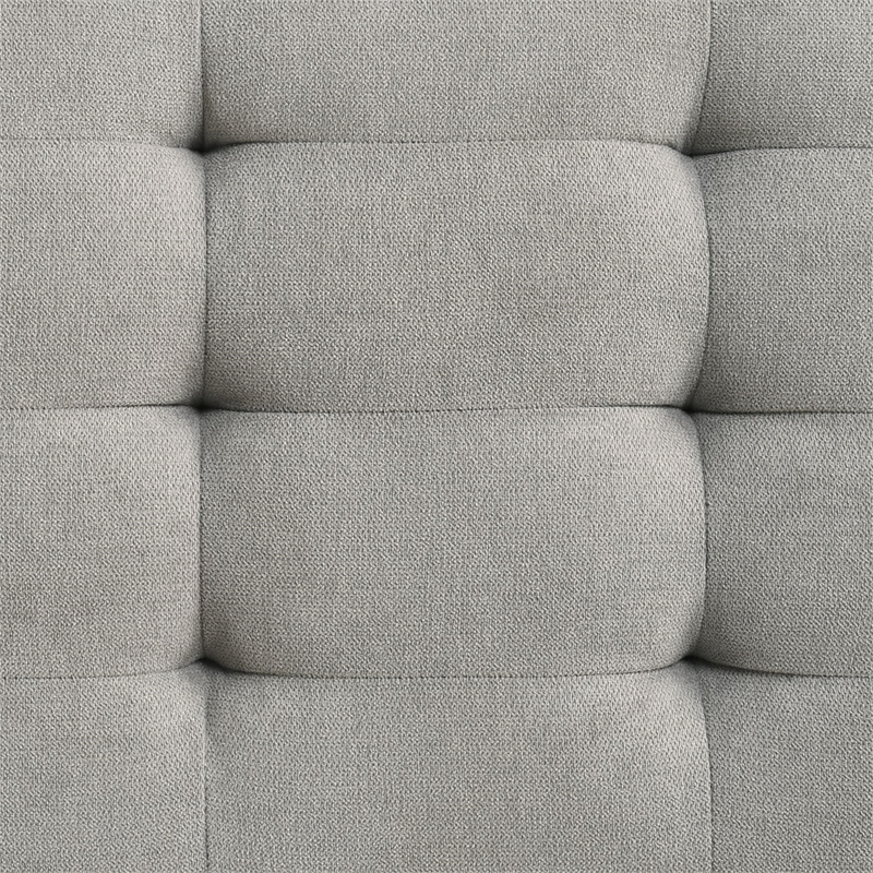 Picket House Furnishings Zuma Bench with Grey Fabric in Walnut
