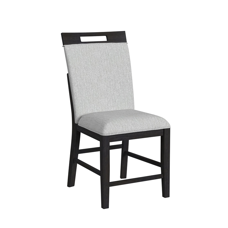 Pinnacle 6PC Counter Height Dining Set in Charcoal Table  Four Chairs Bench