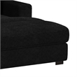 Mesa 3PC Sectional Set with RHF Chaise in Steno Black