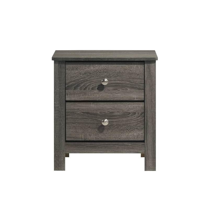 Picket House Furnishings Santino 2-Drawer Nightstand in Grey